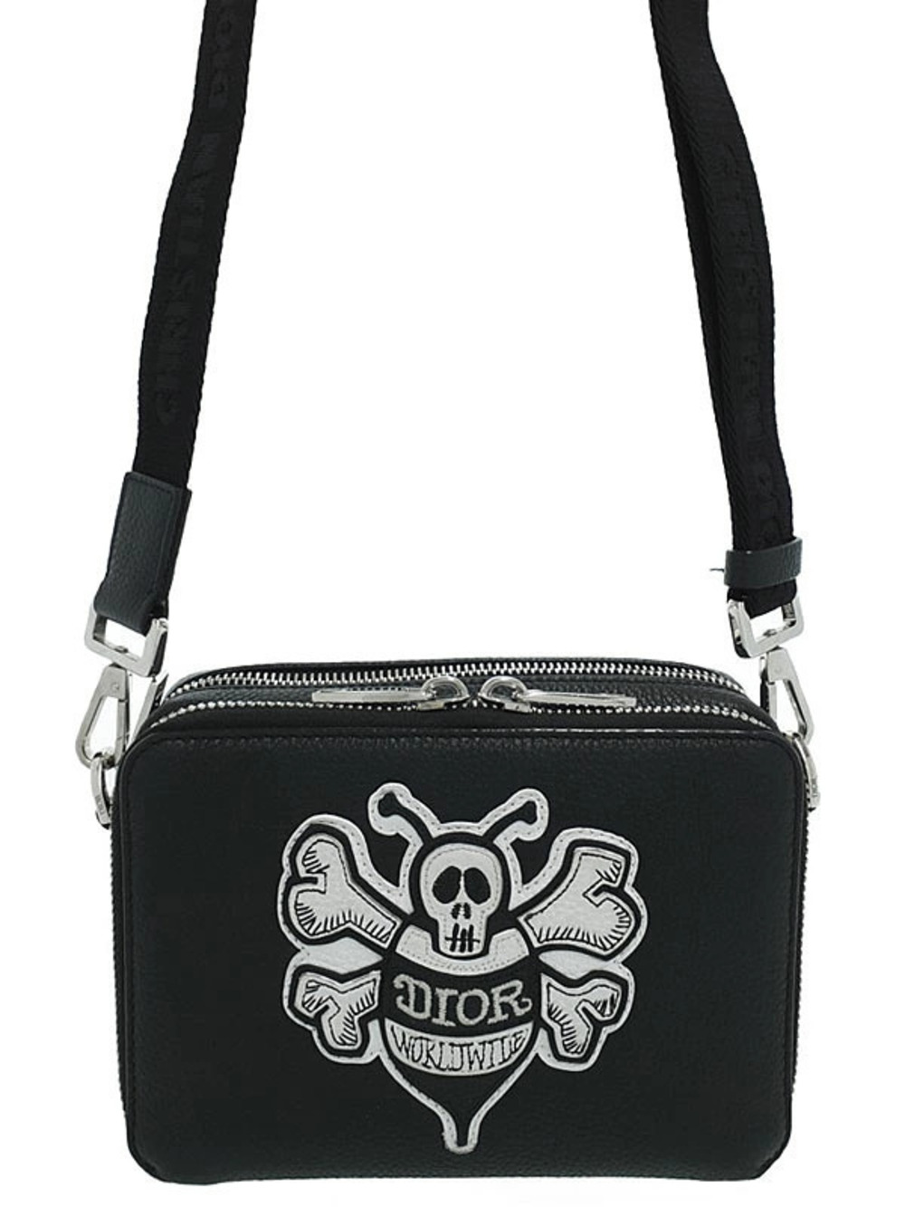Christian Dior Bee Strap Pouch Clutch Shoulder Bag